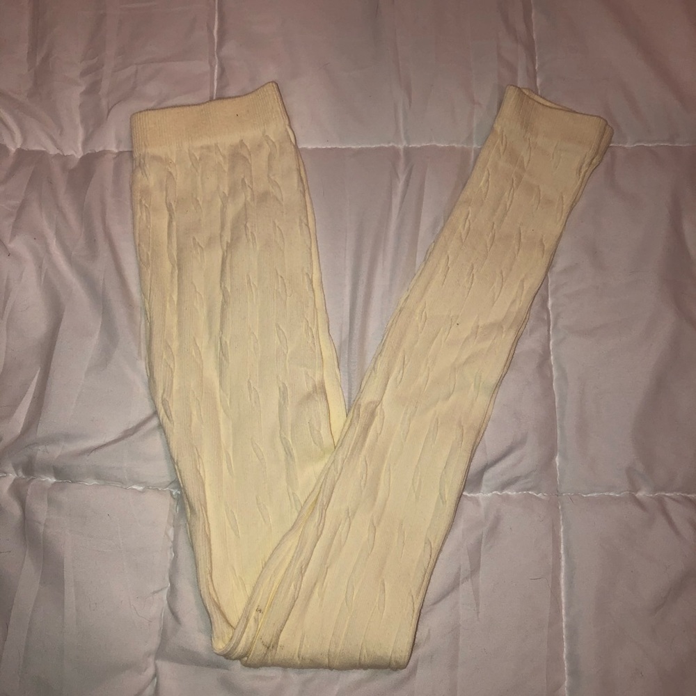 Cream colored leggings